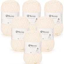 Skinny Chenille Yarn for Crocheting CYC #2 Fine Lightweight, Soft Baby Blanket Yarn for Beginners, 6 Pack 50g/158yd Each No-Split for Crochet Toys & Small ProjectsSkin Beige