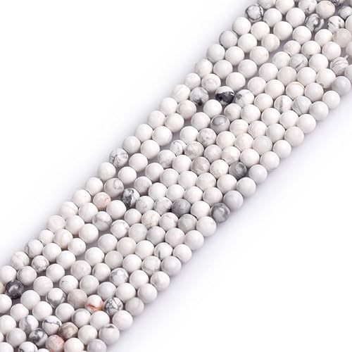 Miniatura 449 de GEM-Inside - Cuentas sueltas de piedra de lava negra natural de 0.315 in para hacer joyas, 15 pulgadas Cordierita de grado A