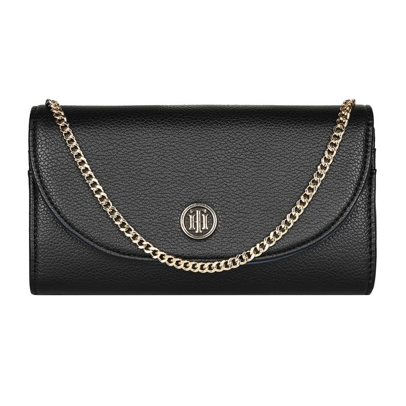 Image of Tommy Hilfiger Wallet for Women, Roche, Flap Wallet with Sling, Beige