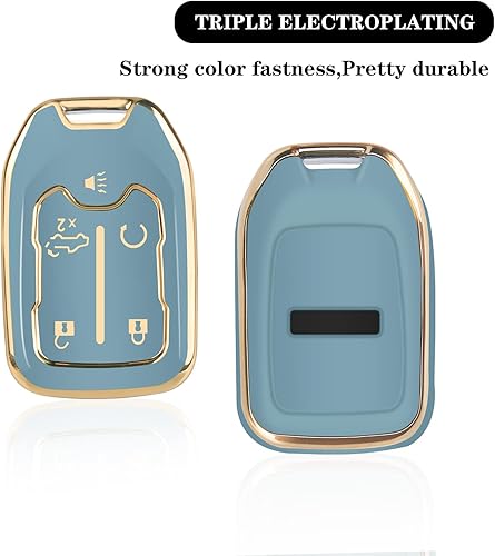 Miniatura 3 de Funda para llavero GMC con llavero, compatible con Chevy Silverado y GMC Sierra Acadia Terrain 1500 2500HD 3500HD