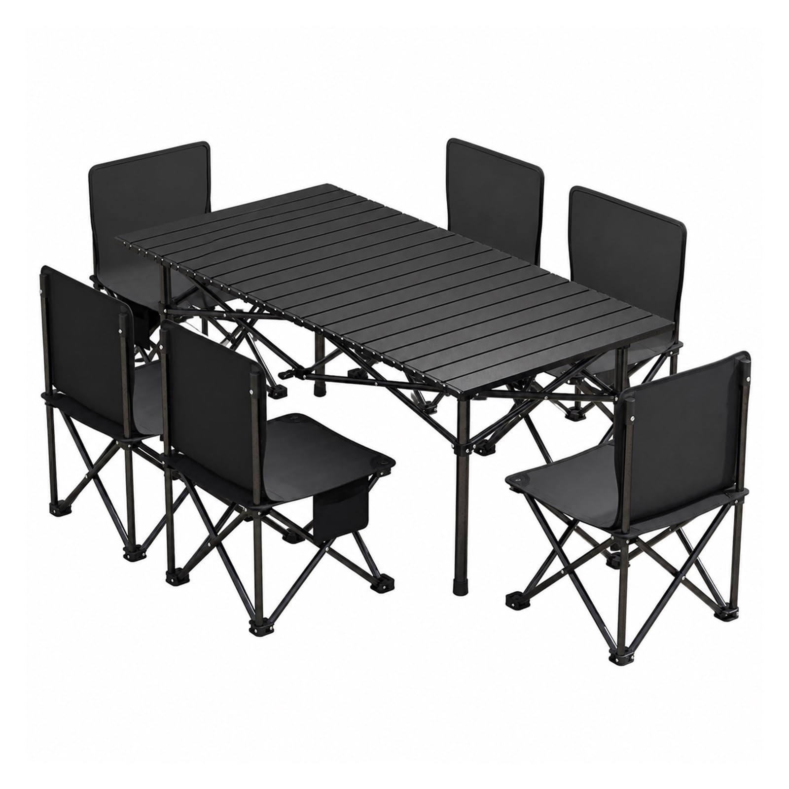 Table de Camping 6 Personnes pour Pique-Nique et Repas sur la Plage ou dans le Jardin