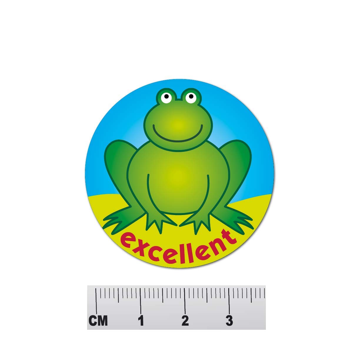 Cute frog stickers with an 'excellent' Message - Image 3