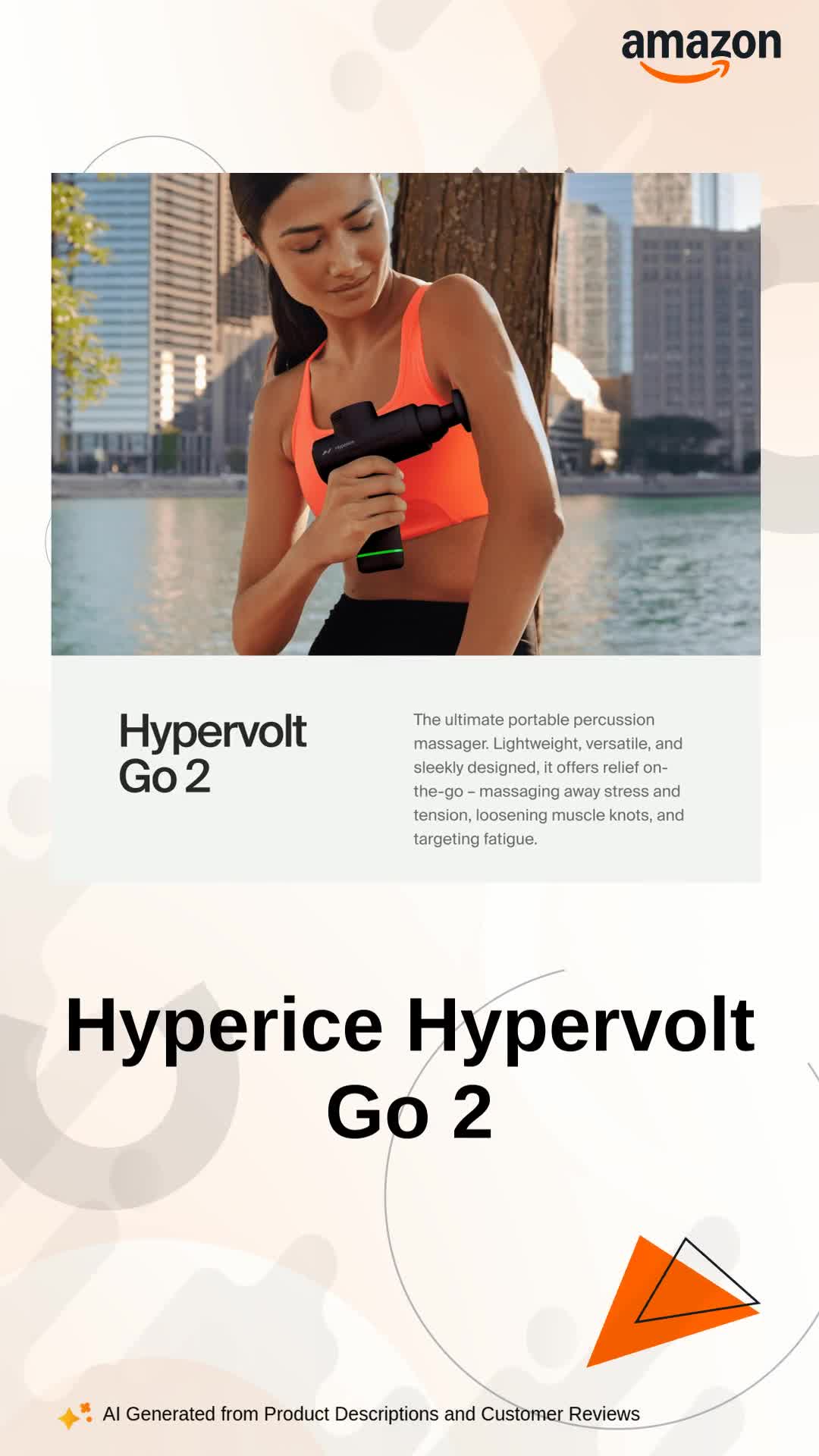 Hyperice Hypervolt Go 2 Portable Percussion Massager