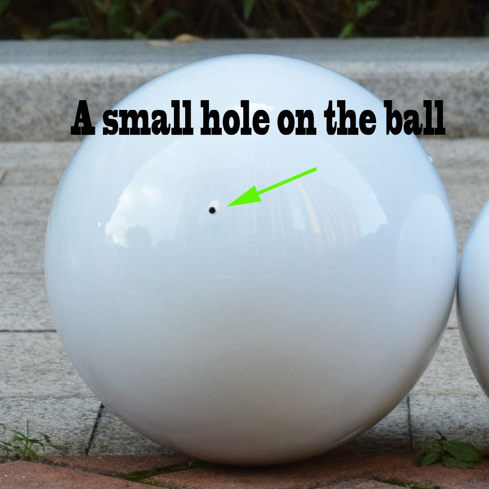 OXSNice 10 inch Gazing Ball,Blue Garden Sphere Mirror Globe Ball,Paint from Stainless Steel Hollow Ball,Polished Reflective Smooth Ball,Durable Shiny Decorations for Garden Patio Yard Home