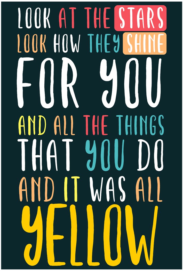 Coldplay Yellow Lyrics