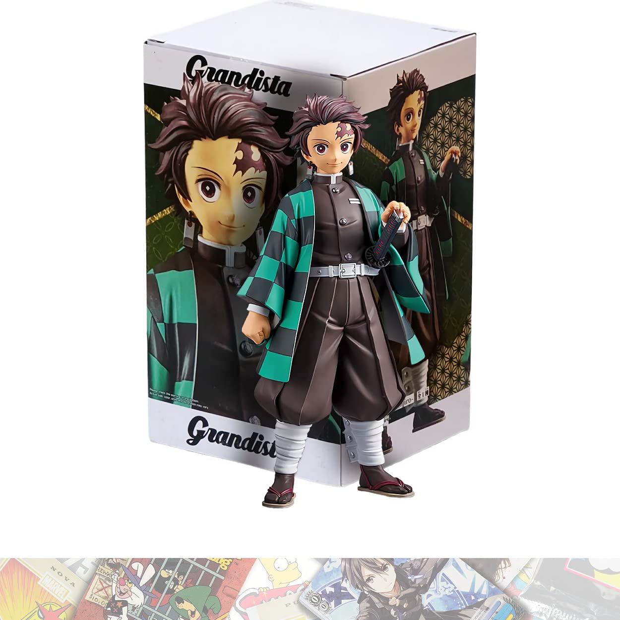 Banpresto﻿ T a n j i r o K a m a d o : 24cm Grandista Statue Figurine Bundle with 1 D.B. Theme Compatible Trading Card (17622)