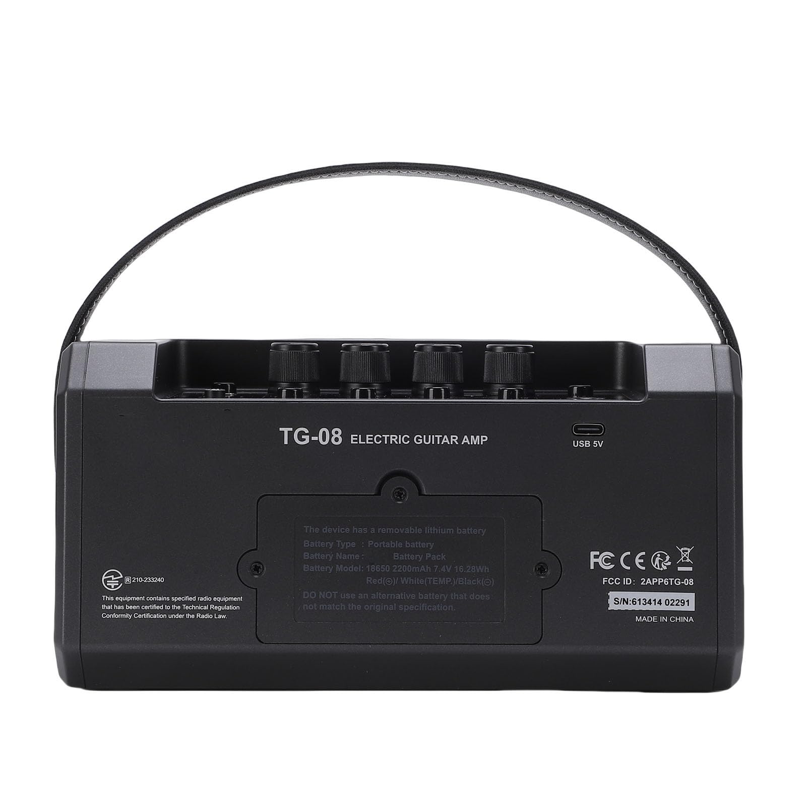 FILFEEL Amplificatore per Chitarra Elettrica Portatile da 10 W con Circuiti Analogici, modalità DELAY e REVERB, Cuffie, Batteria da 5,3, 6 Ore –