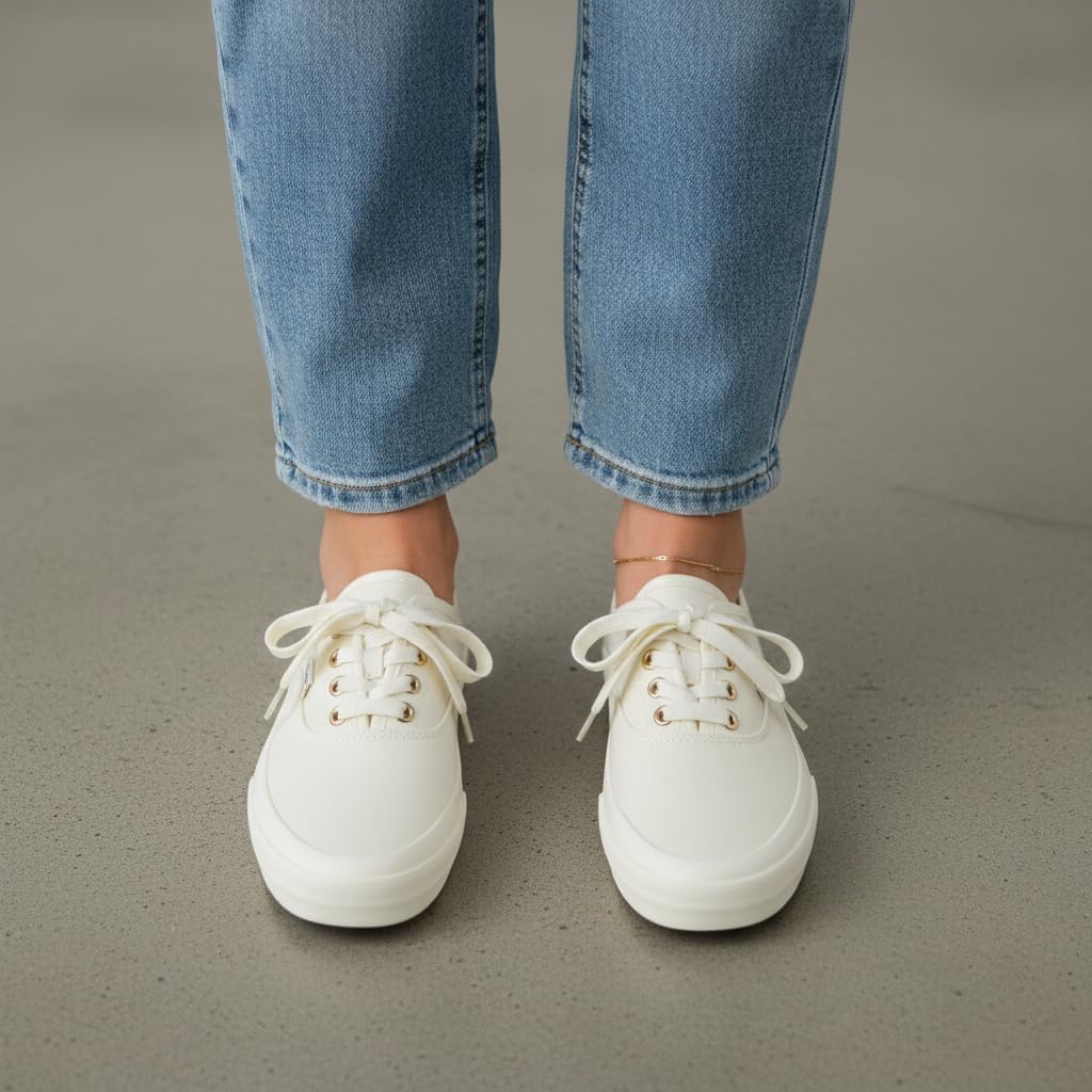 CUSHIONAIRE Freshman Womens Sneakers, Lightweight Casual Walking Shoes for Women with Memory Foam, Wide Widths Available