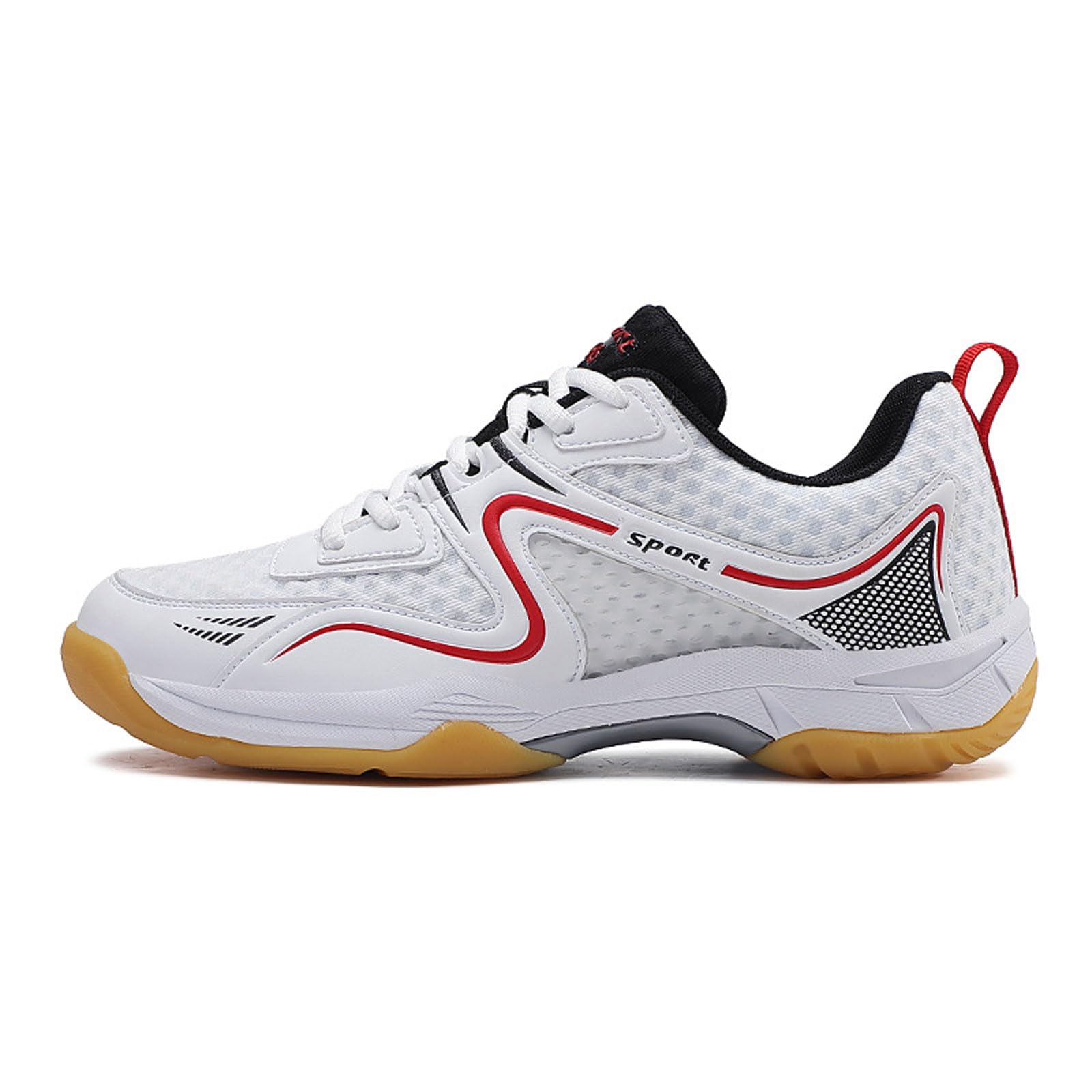 ForceRoute Volleyball Pickleball Sneakers,Womens Mens Badminton Shoes,Unisex Badminton Shoe,Badminton Squash Shoes,Tennis Training Shoes,Anti-Slip,Breathable,for Racketball Squash Volleyball.