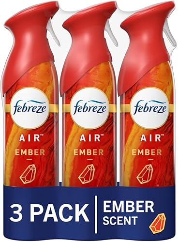 Febreze Spray ambientador aroma de bosque eliminador de olores para olores fuertes 88 onzas paquete de 3 Febreze Spray ambientador aroma de bosque eliminador de olores para olores fuertes 88 onzas paquete de 3