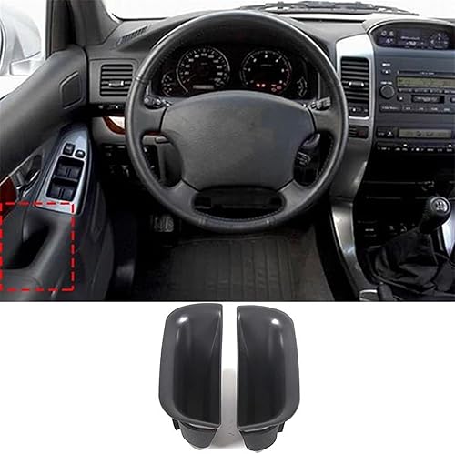 Miniatura 2 de Para Toyota Land Cruiser Prado 150 2003-2009. ABS negro puerta delantera caja de almacenamiento Accesorios de coche