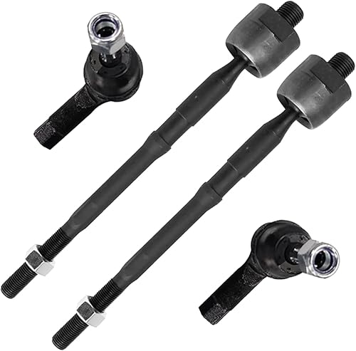 Miniatura 48 de Detroit Axle - 4 barras de acoplamiento delanteras para Hyundai Elantra Forte Koup Forte5, 4 extremos de barra de acoplamiento interiores y