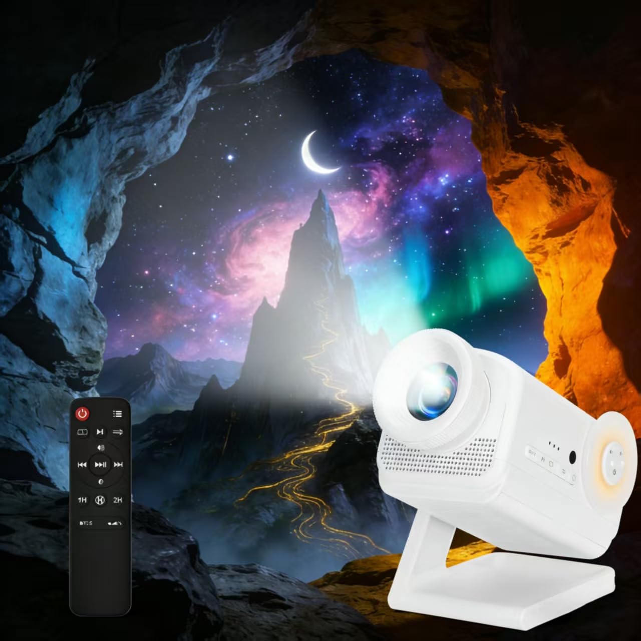 Photo 1 of Siftary 3D Galaxy Projector with Bluetooth Speaker, 60 HD Themes, 4-in-1 Night Light with Remote & Timer, Adjustable Focus for Ceiling Bedroom, Kids Room Party Gifts for Adults & Kids