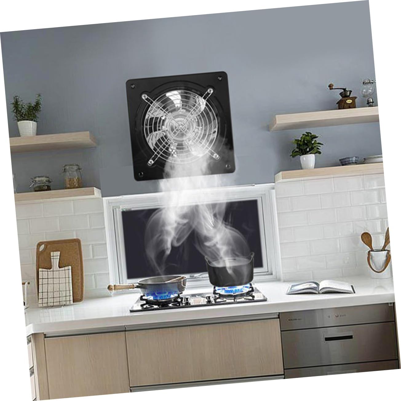 Bathroom Exhaust Fan Wall Mounted Ventilation Fan High Efficiency for Kitchen Toilet Garage and Office Durable Design for Optimal Airflow