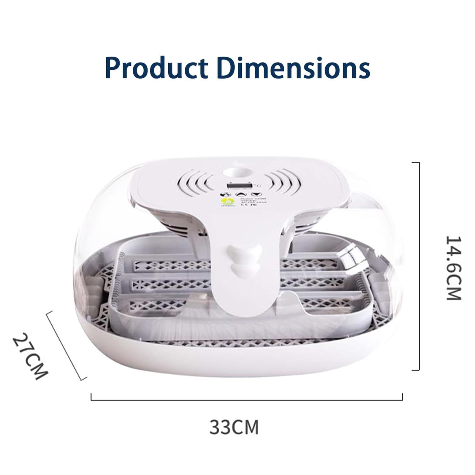 Incubadora digital de huevos, girador automático de huevos y control preciso de temperatura, incubadora para huevos de pollo, codorniz y pato