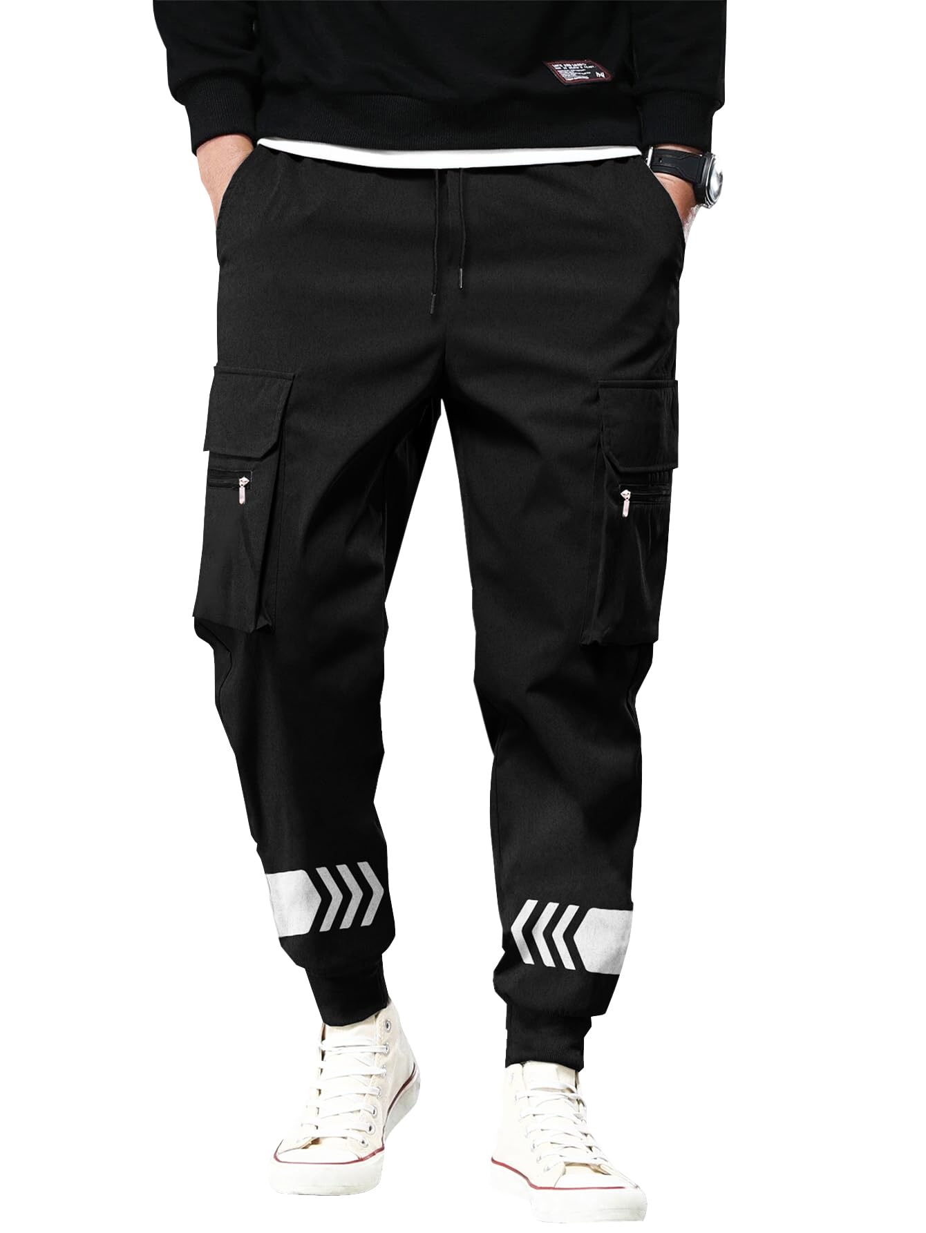 Richscot Mens Stylish Track Pant with Cargo Pocket-image-7