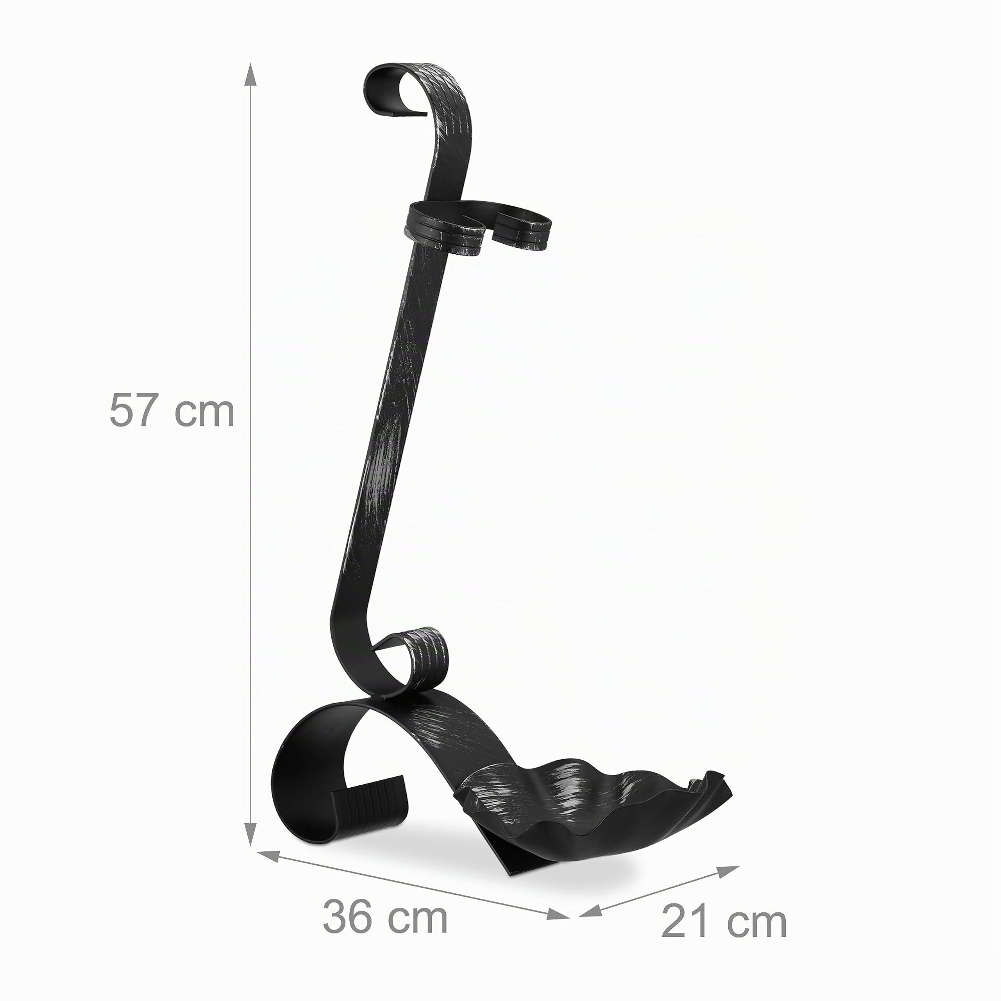 Relaxdays Gusseisen, schwarz Kaminbesteck antik, 4-TLG Kamingarnitur mit Schaufel, Besen und Schürhaken, Kaminzubehör, Steel