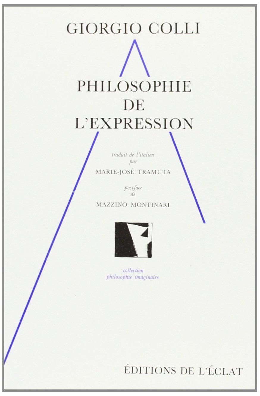 PHILOSOPHIE DE L'EXPRESSION
