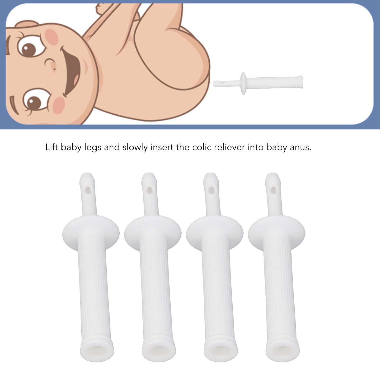 Baby Gas Colic Reliever, 20PCS Gas Colic Reliever Suavemente Seguro Desechable Gas Cólico Reliever para Recién Nacidos