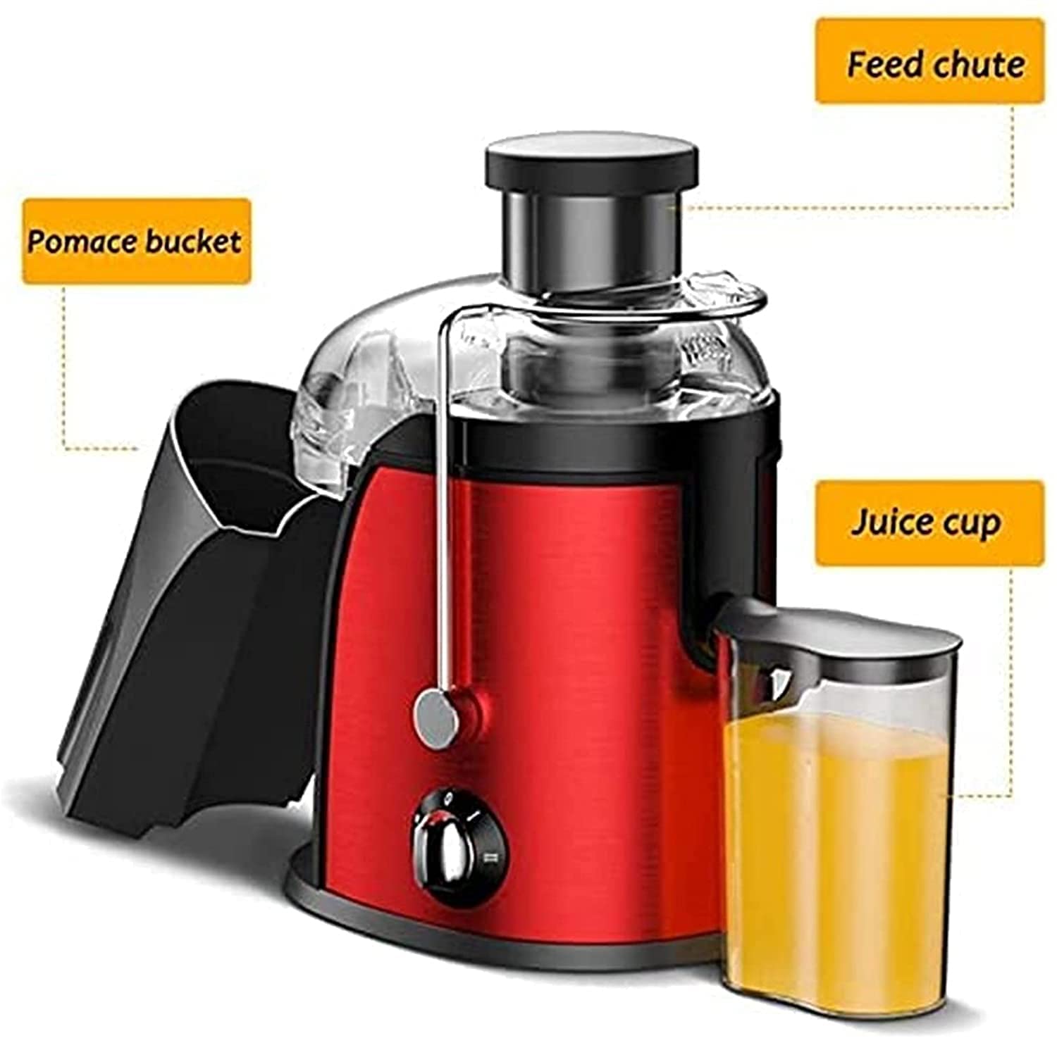 ERoomQ Juicer Juicer, Juicer Juicer Machine Electric Cold Press Juicer Extractor for Whole Fruit and Vegetables,Easy to Clean
