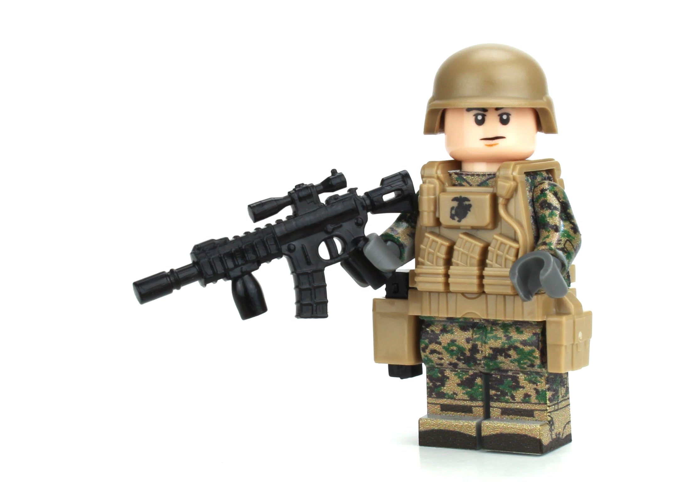 Amazon.co.jp: Battle Brick 海兵隊 歩兵 ウッドランド MARPAT