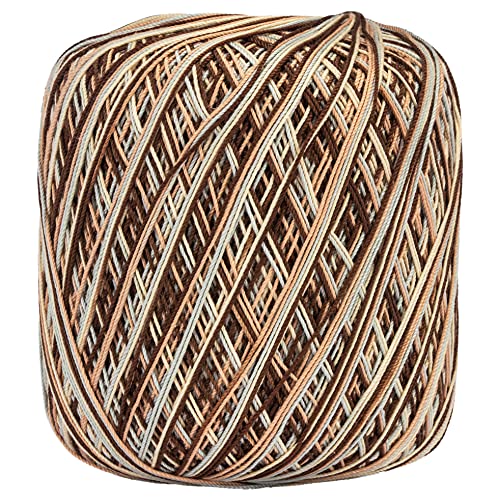 Aunt Lydia Classic Crochet Thread, Shaded Brown, 10 - Image 2