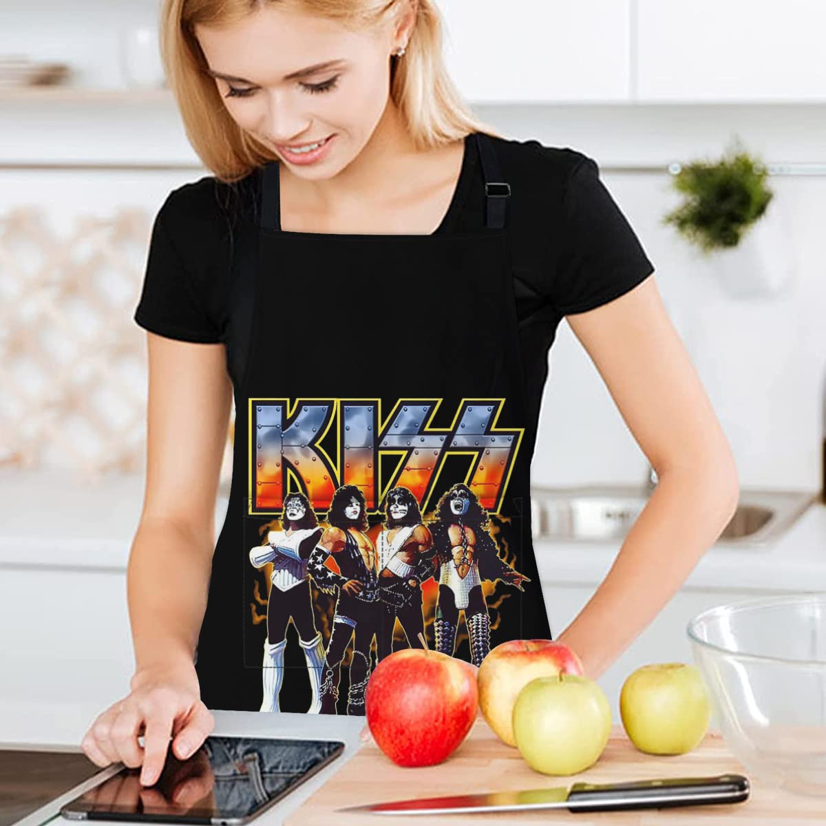 Amazon｜キッス KISS キス エプロン 首掛けタイプ カフェエプロン