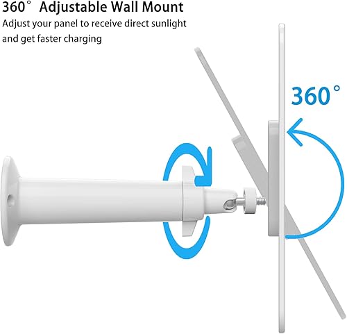 Miniatura 4 de Panel solar de 4 W compatible con cámara SimpliSafe para exteriores, incluye soporte de pared seguro, IP65 resistente a la intemperie, cable de