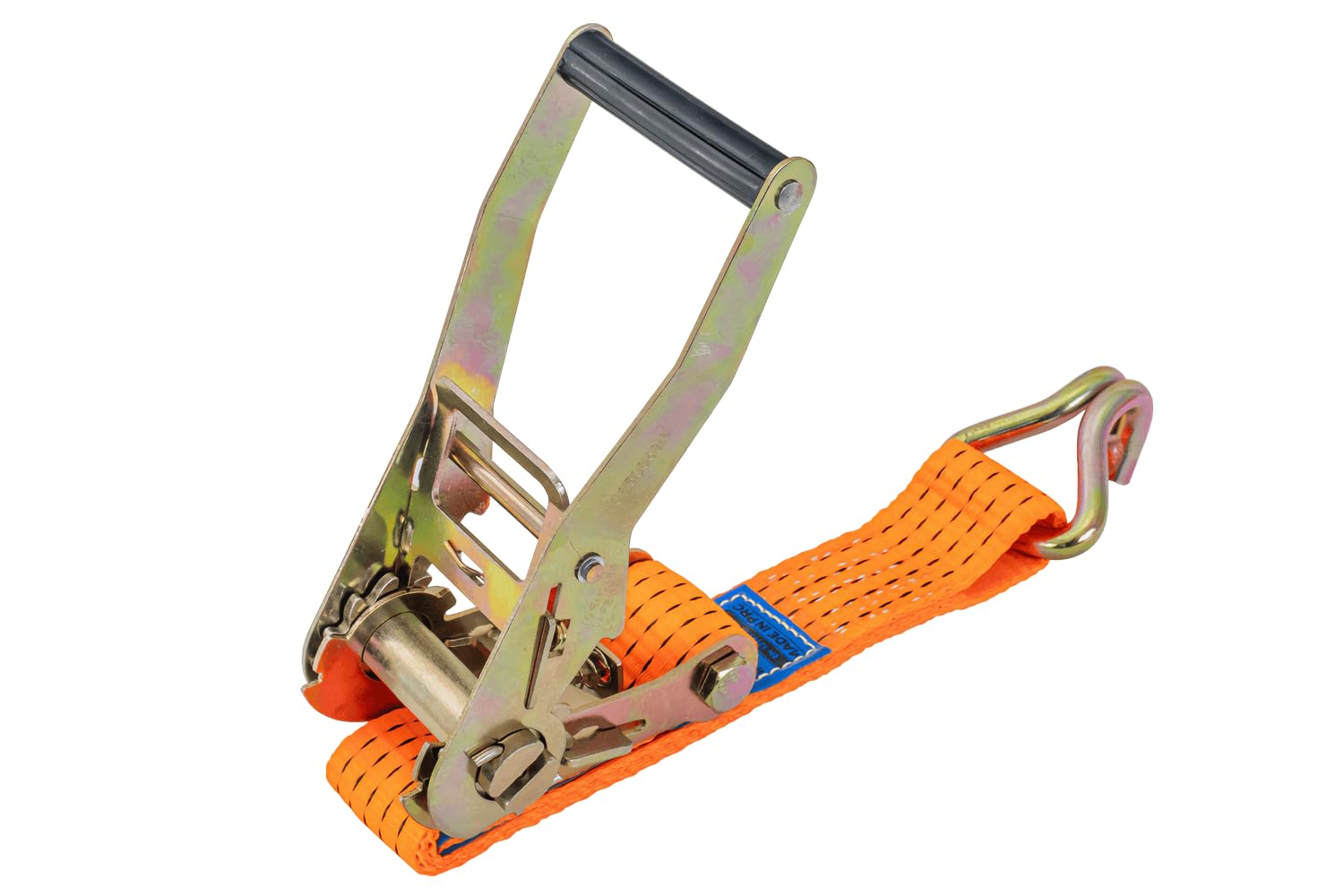 UNITRAILER Set 4 Cinghie di ancoraggio con cricchetto 10m 50mm 5t Arancioni kit professionale per fissaggio carichi pesanti su camion rimorchio e bisarca con gancio in acciaio zincato
