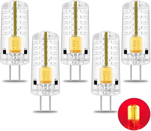 Miniatura 8 de ZHENMING Bombilla LED verde G4 de 12 V, 2 W, 20 W, equivalente a bombilla halógena, base G4 bi-pines, lámparas de luz para decoraciones de paisaje