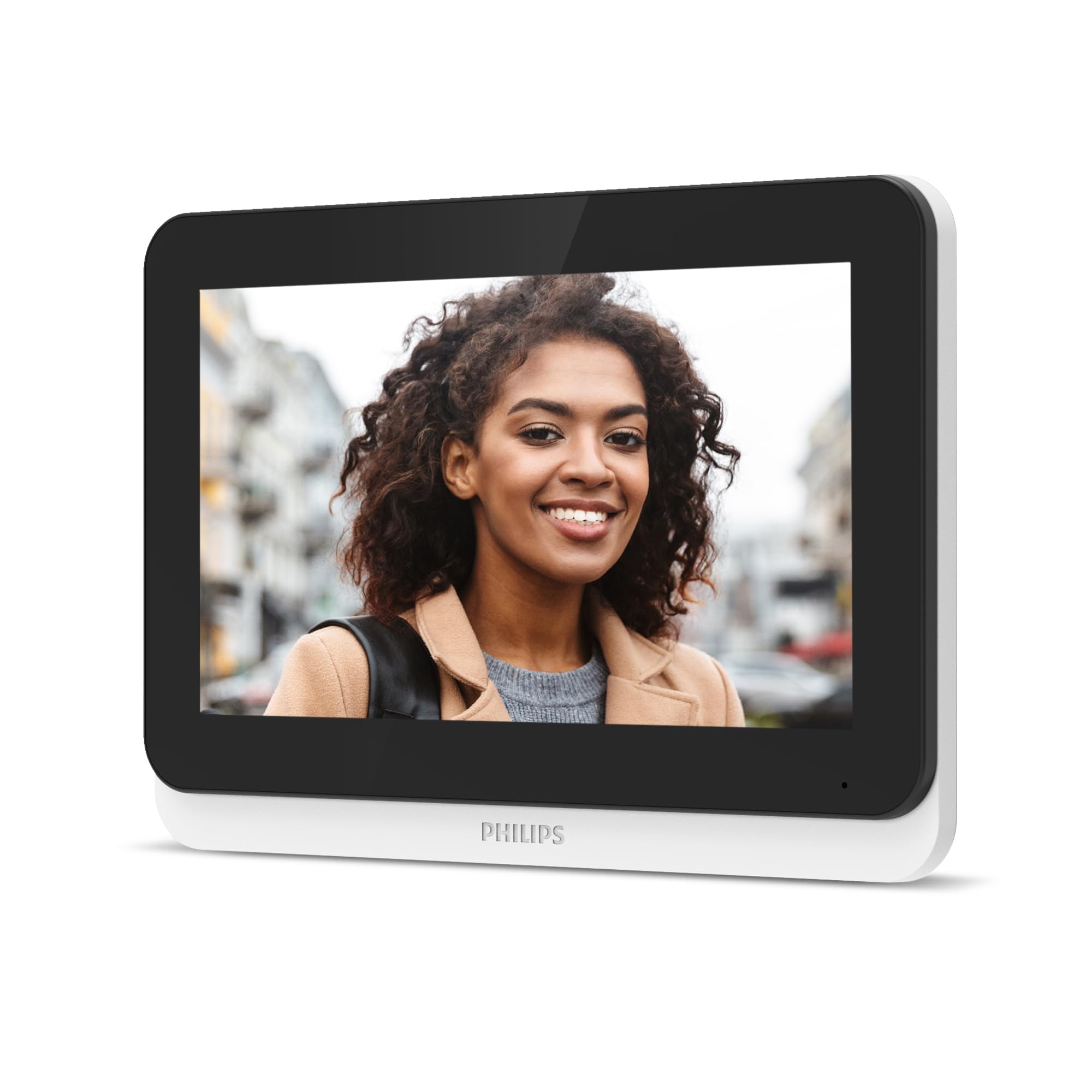 Philips WelcomeEye Connect 3 WLAN-Video-Türsprechanlage, 2-Draht-System, 7" Touchscreen, 3K-Auflösung, Dualband-WLAN, RFID-Badges, Farb-Nachtsicht, Alexa kompatibel
