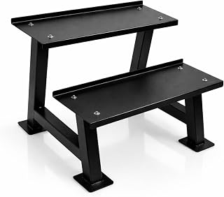 24" Kettlebell Storage Rack, 2-Tier Kettlebell Rack with 500 LBS Capacity
