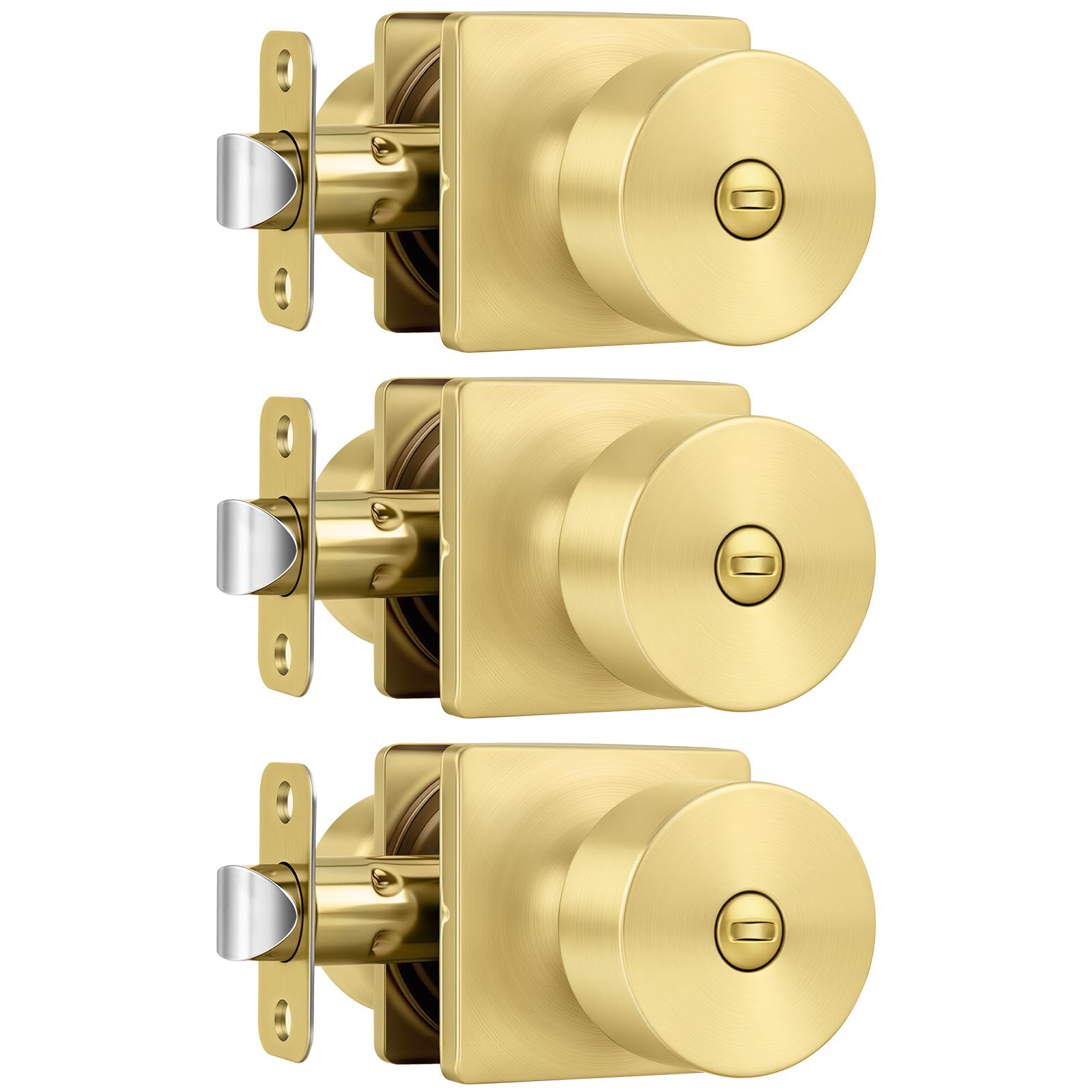 Haidms Matte Black Door Knobs - 6 Pack -21