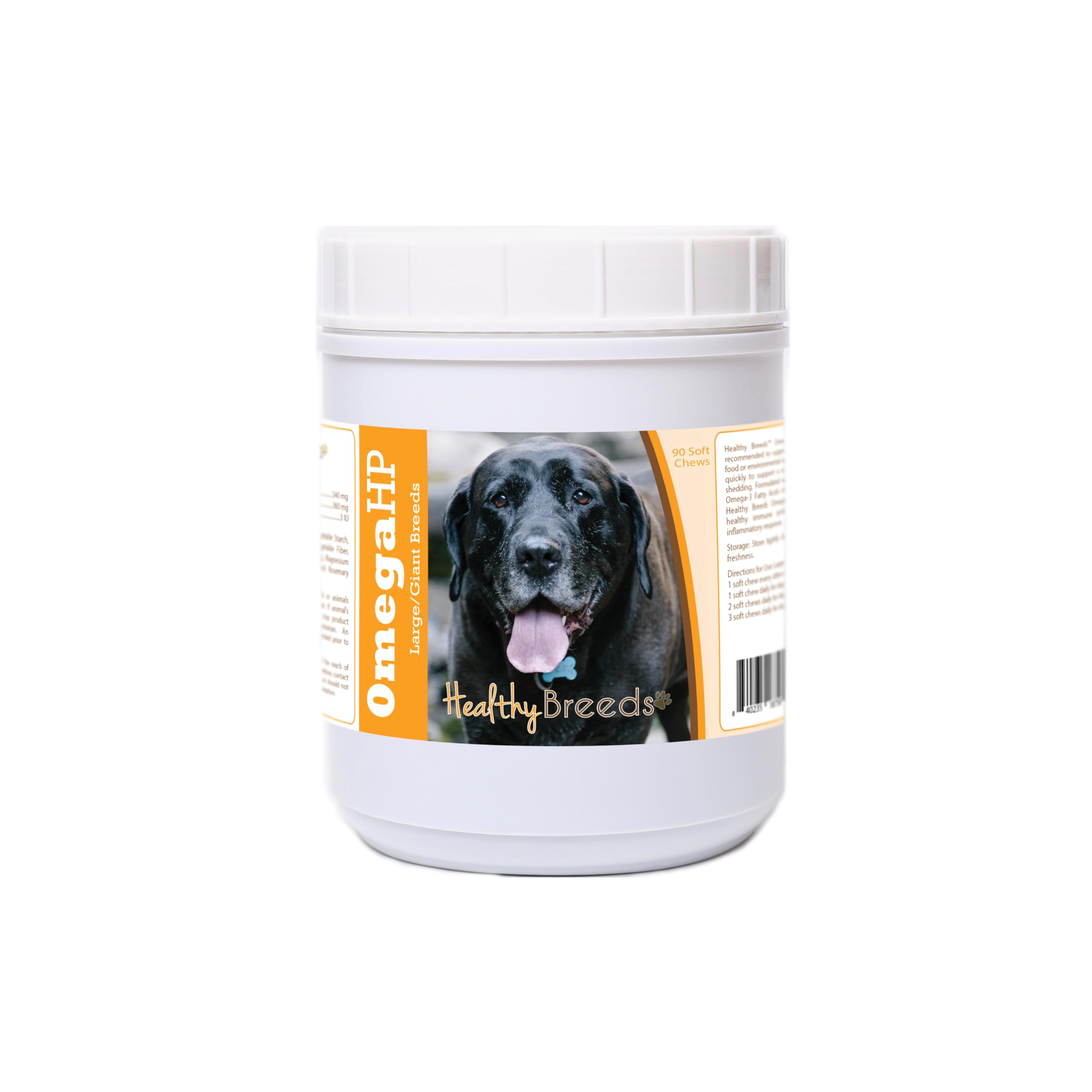 Healthy Breeds Mastador Omega HP Fatty Acid Skin and Coat Support Soft Chews 90 Count