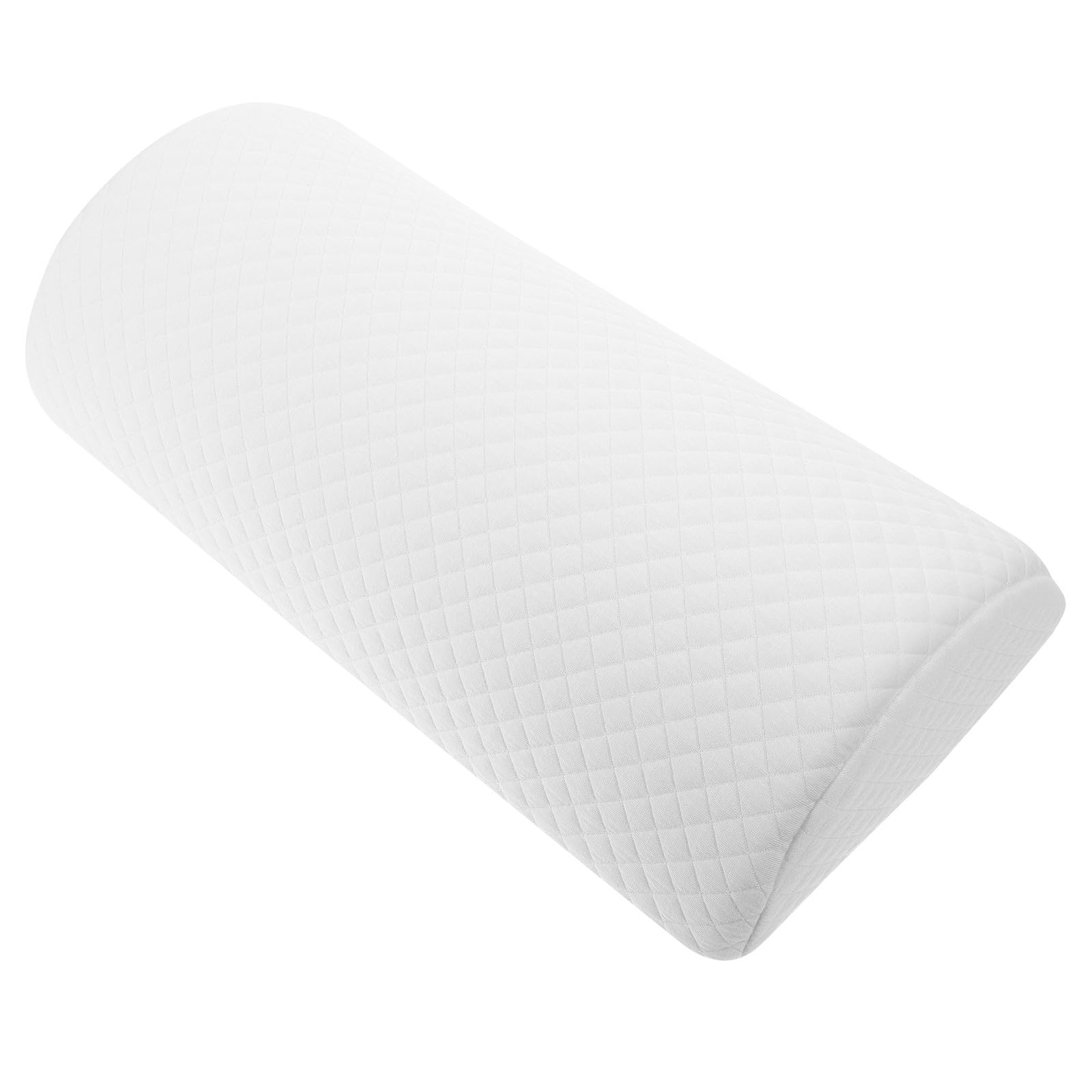 FRCOLOR Almohada para Piernas de Espuma Viscoelástica de Color Claro Forma Semi Enrollable, Soporte Cómodo y Versátil para Rodillas, Adecuado para Uso en Casa y Oficina
