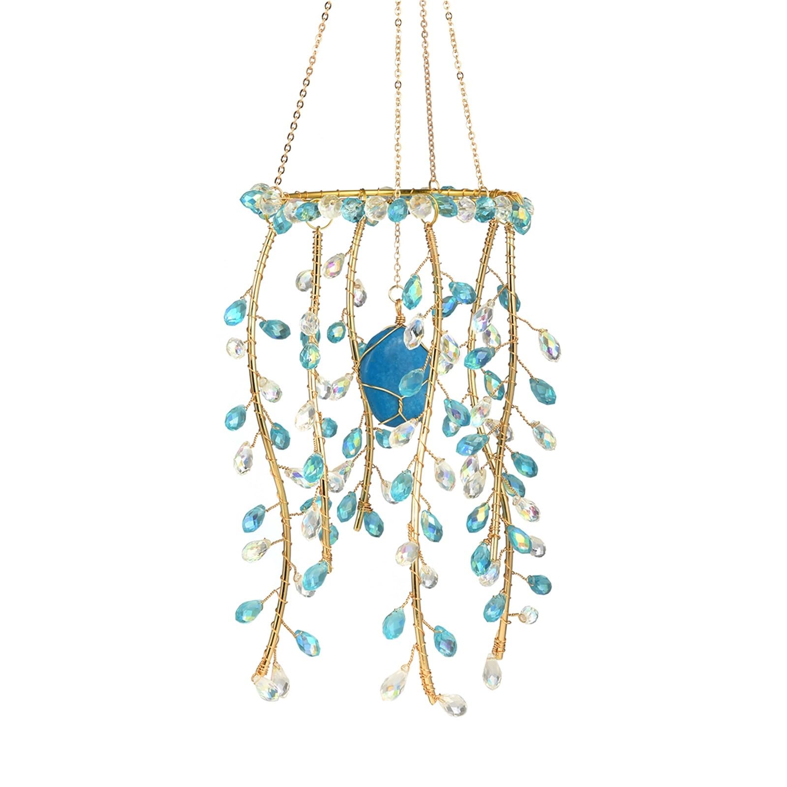 ZUXWUX Sun Catcher Artificial Willow Branch Suncatcher Garden Hanging Decoration Home Decor(Color2)