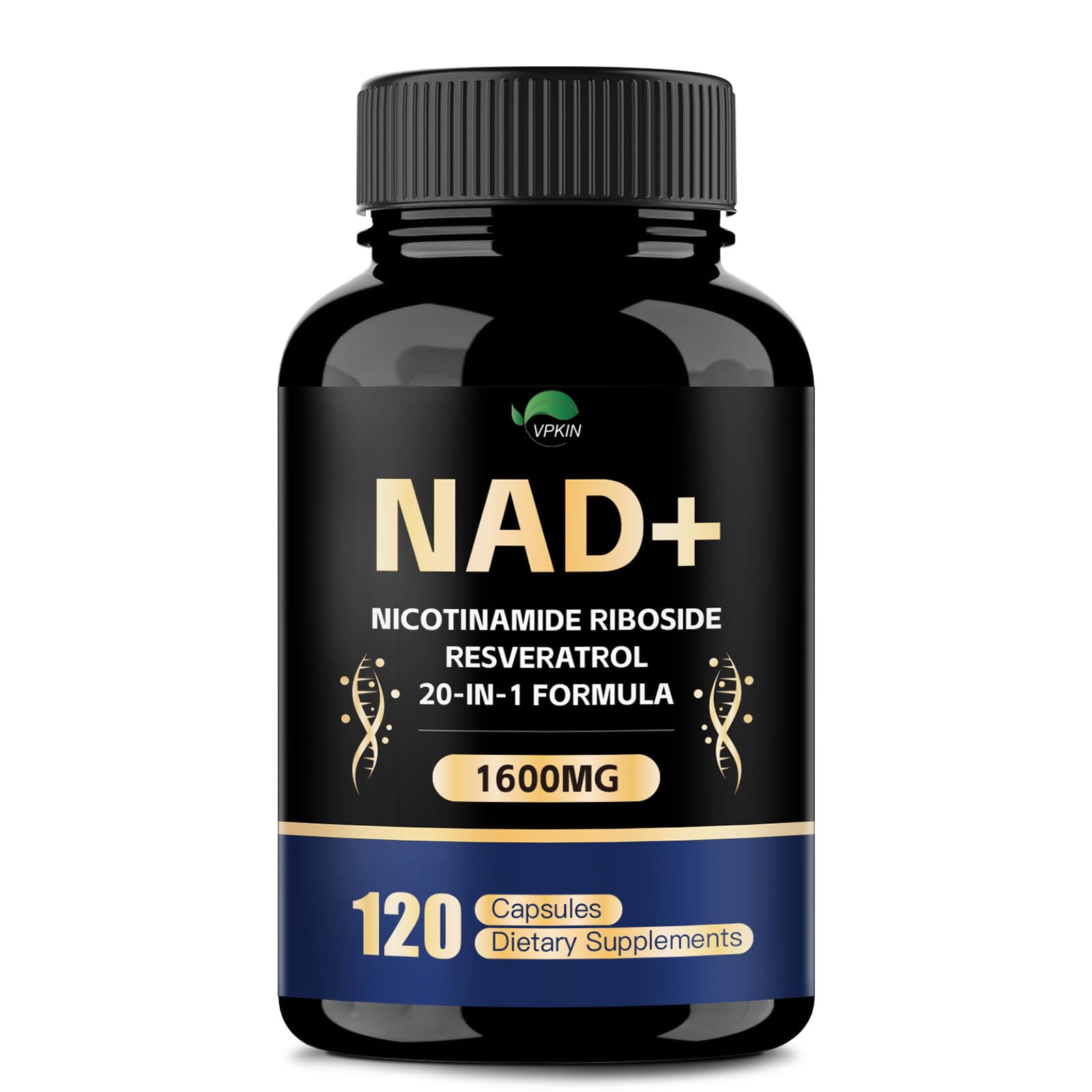 NAD Supplement,1500mg NAD+ Supplement with Resveratrol,Nicotinamide