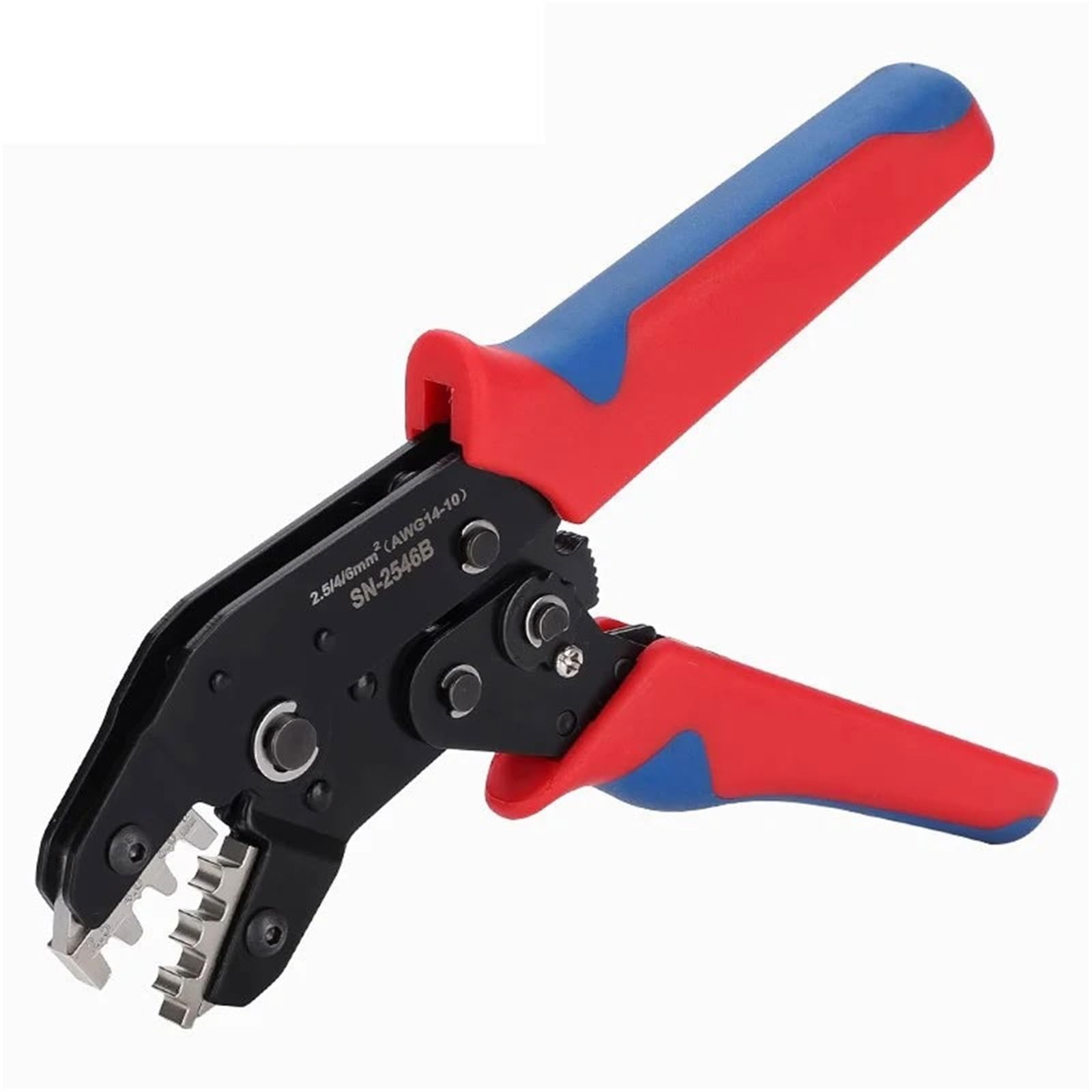 Kvkitklw Sn-2546B Solar Photovoltaic Wire Crimping Plier 2.5/4/6Mm² Solar Connectors Solar Panel Pv Cable Wire Crimper Clamp Tool Kit(Sn-2546B)
