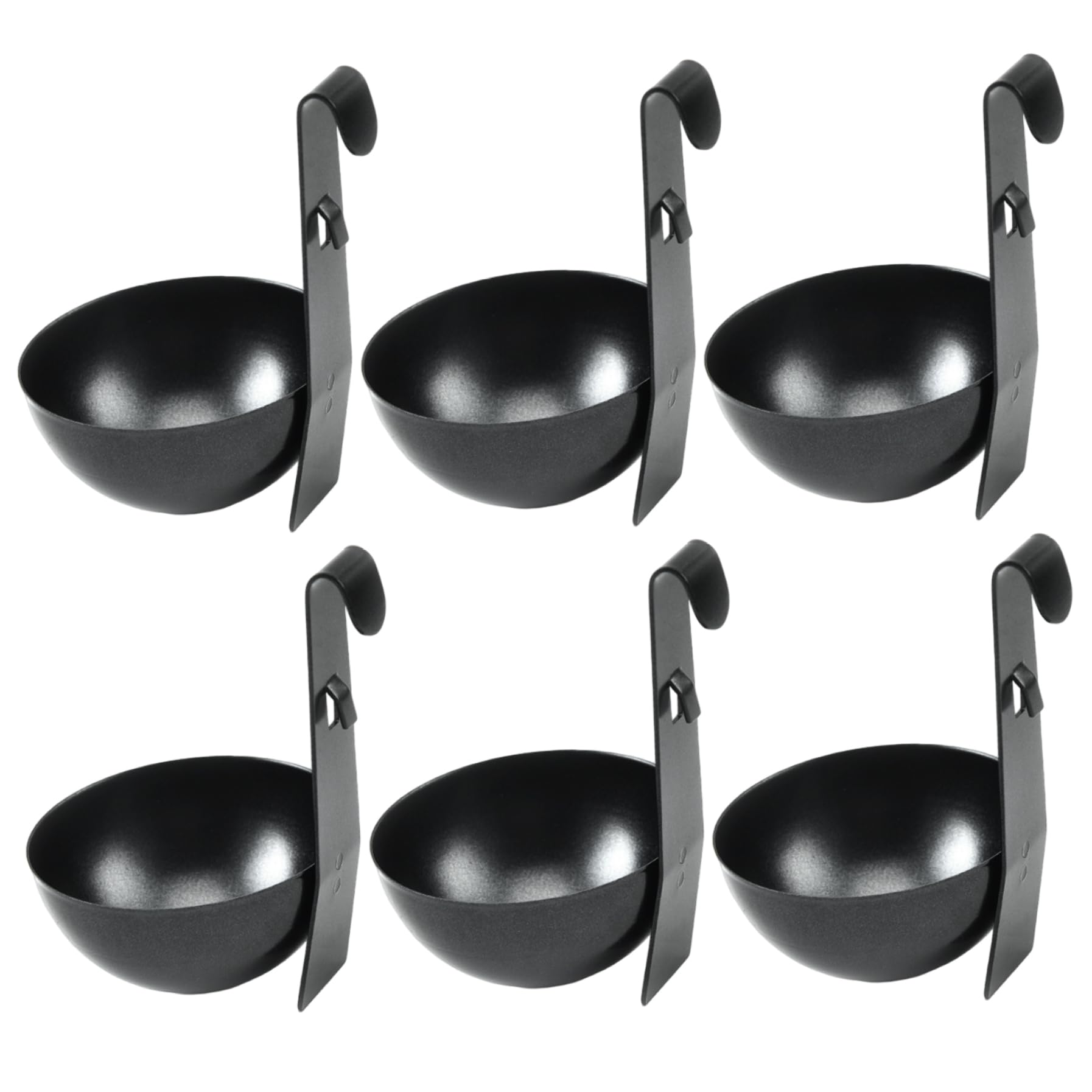 Takingup Poached Egg Cooker, 6Pcs Hangable Metal Egg Poacher Poached Cooker Cups, Kitchen Supplies for Easy Cooking