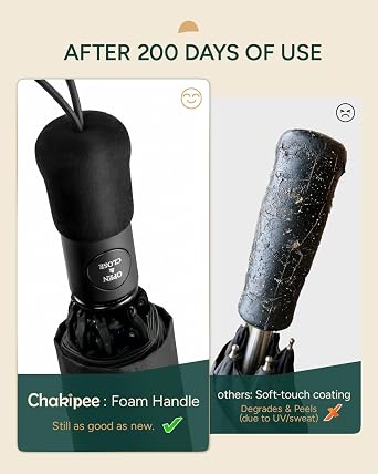 Umbrella Windproof Strong Compact Umbrellas - Automatic Umbrella for Women and Men, Portable Folding UV Umbrellas for Travel - Fits Car & Backpack for Sun, Wind and Rain