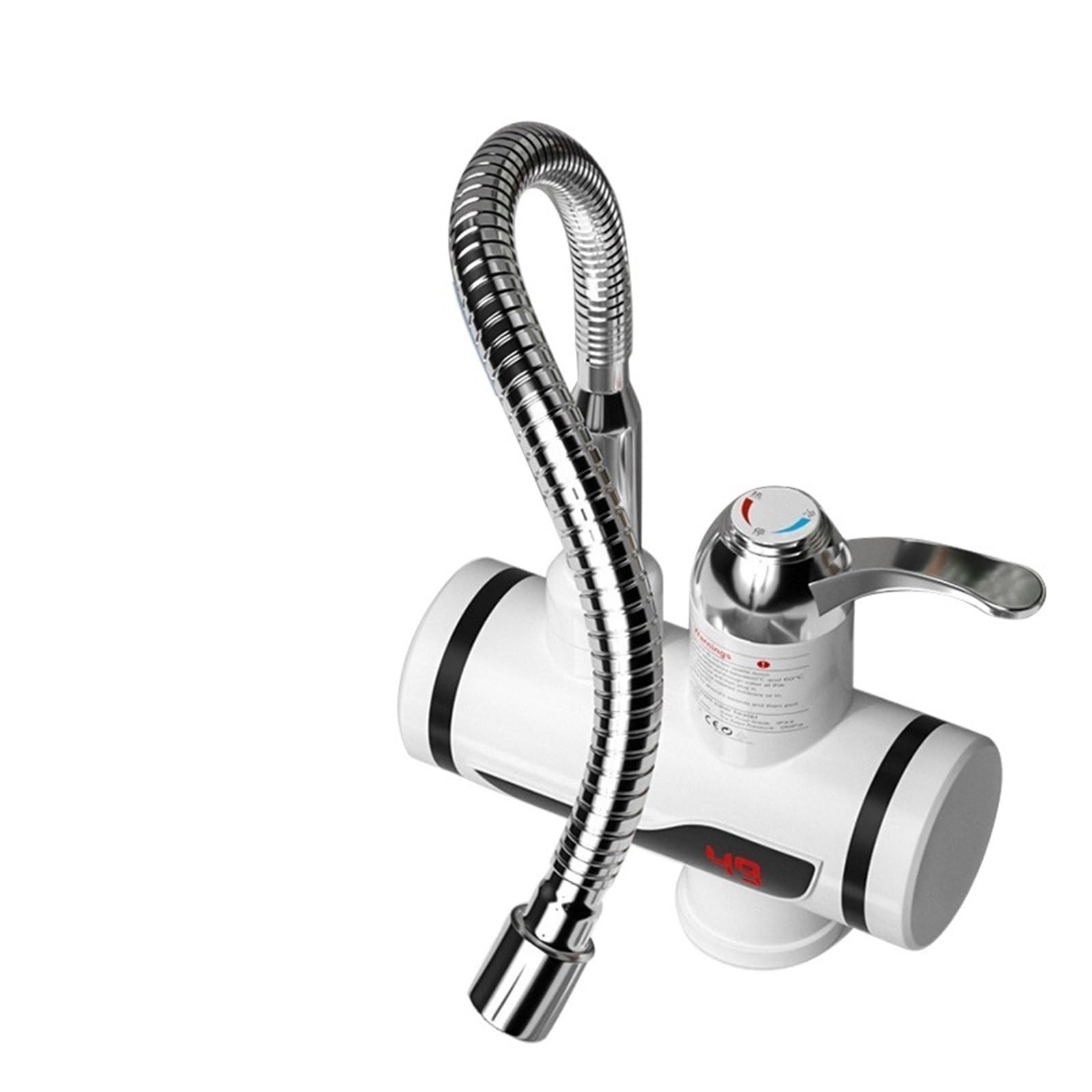 LNHHG Intelligent Instant Hot Water Faucet,Stainless Steel Universal Hose Tankless Faucet,With Shower Bathroom Kitchen Water Heater(Universal hose)
