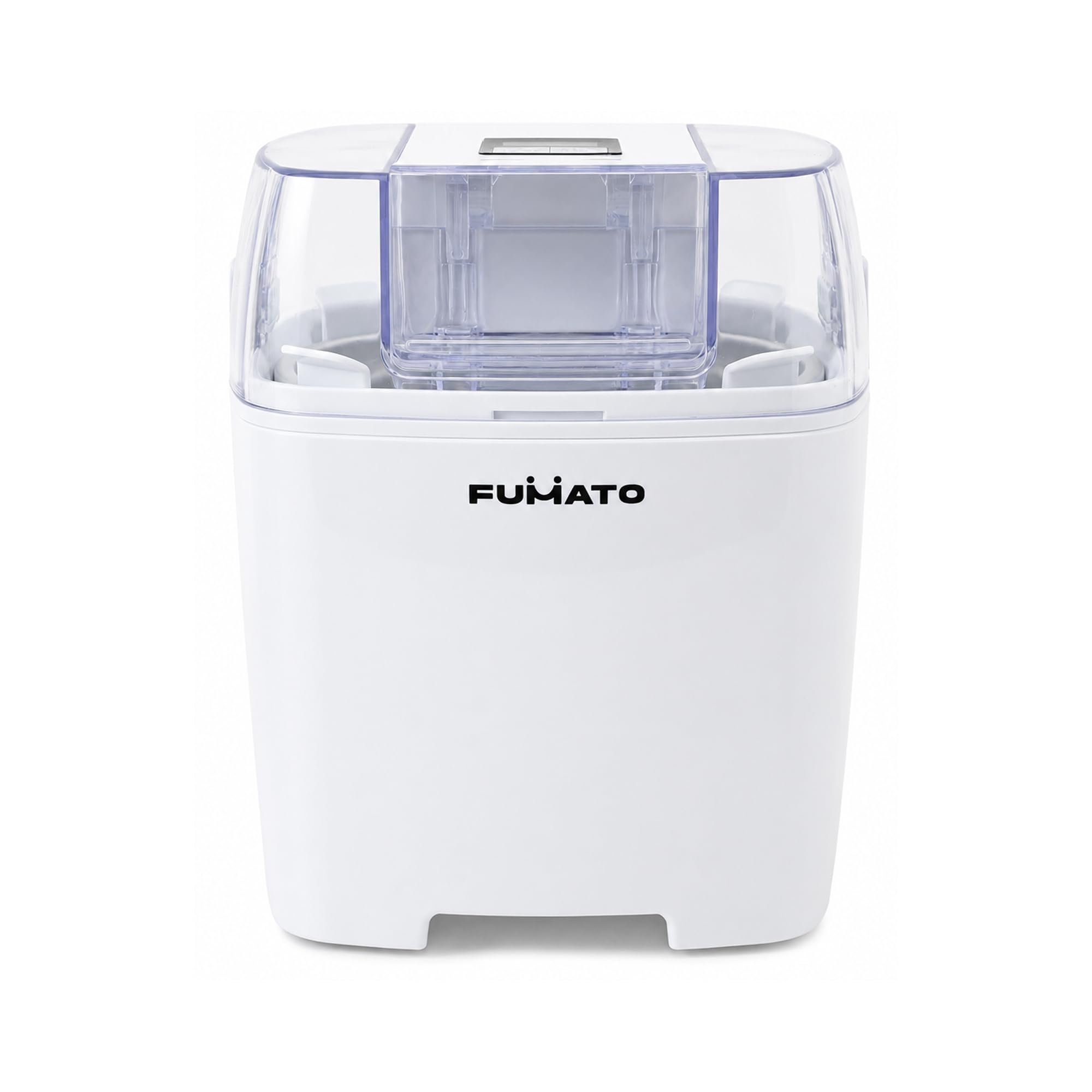 FUMATO Ice Cream Maker for Home 1.5 Litres | Sorbet, Slush, Frozen Yogurt and Ice Cream Machine with LCD Display and 1 Year Warranty- White |