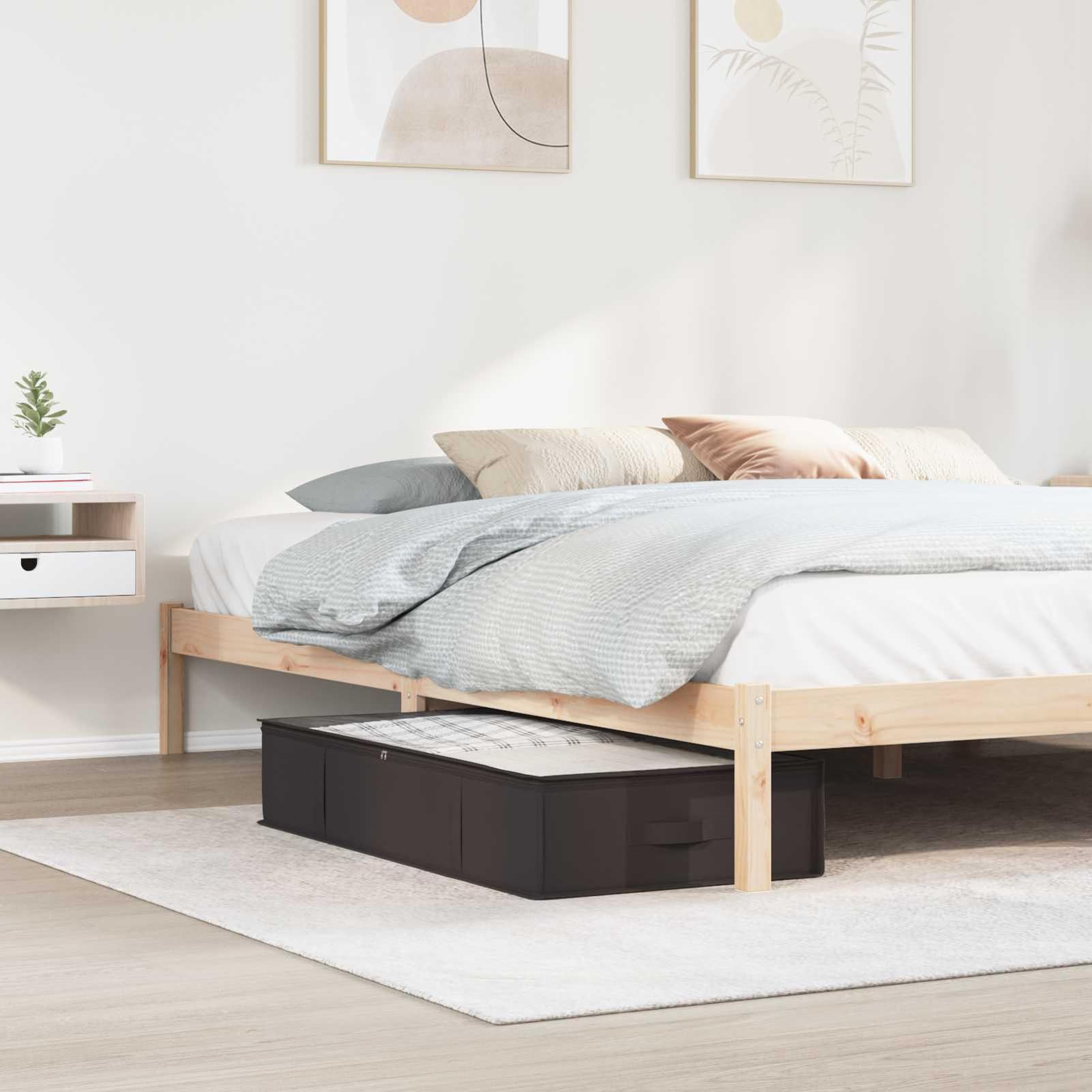 Dites adieu au désordre avec la boîte de rangement pliable respirante sous lit en lot de 2