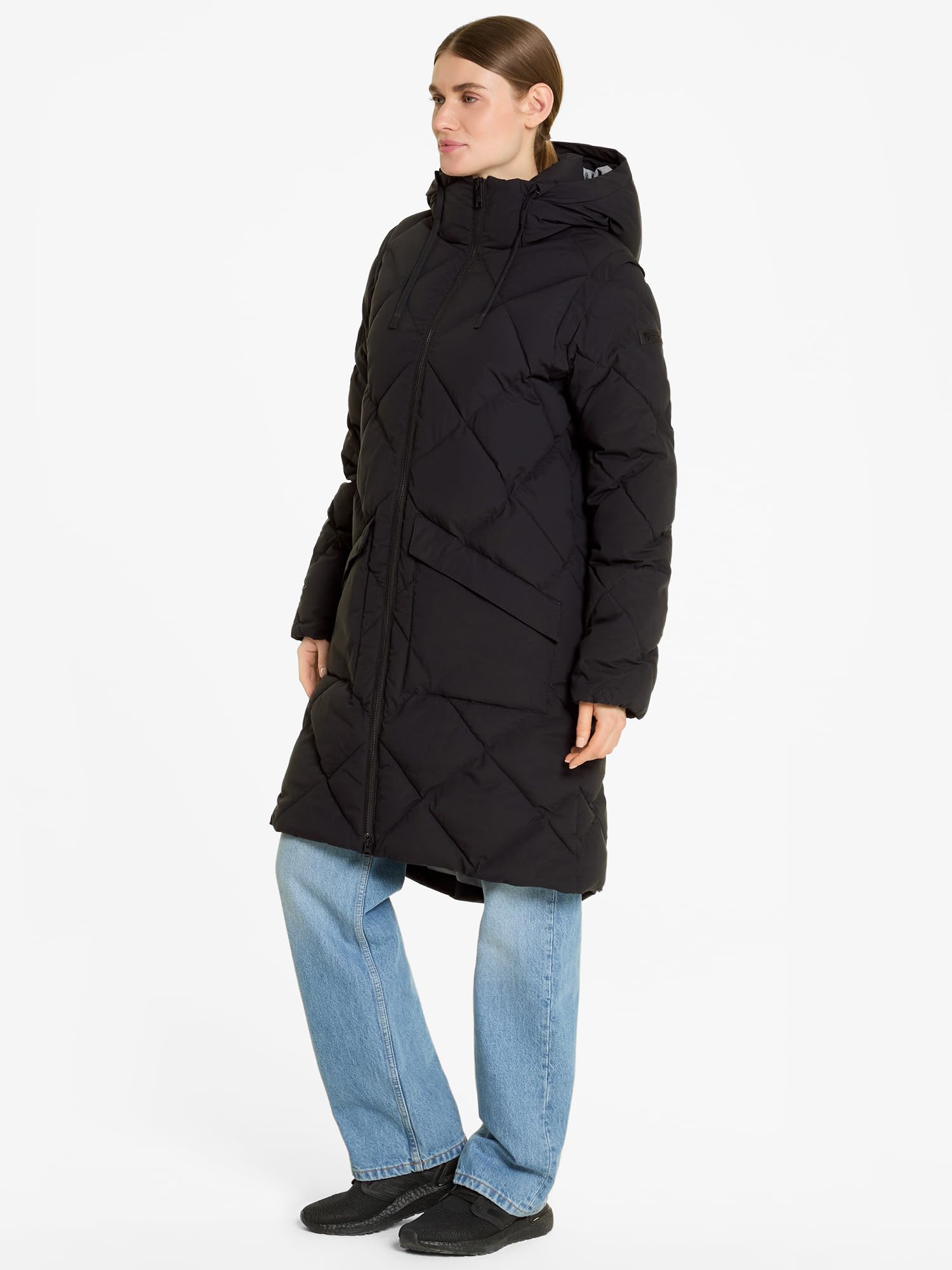 Ziener Damen Talasi Winter-Mantel | warm, atmungsaktiv, wasserdicht, knielang