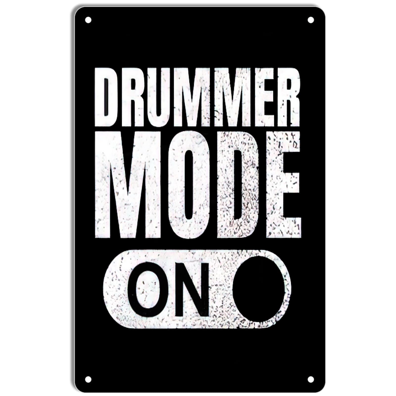 Funny Drummer Hobby Vintage Metal Tin Sign Music Lover Humorous Quote Wall Decor Plaque for Home Coffee Shop Room 8x12 Inch
