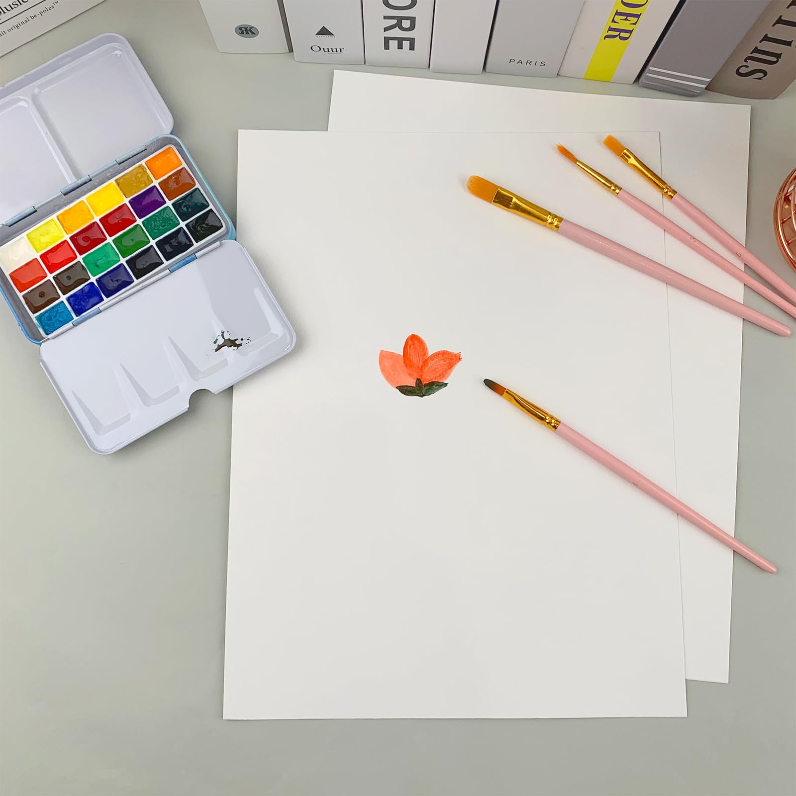120 Sheets Watercolor Paper 9 X 12, 140 Lb/300 GSM Cold - View #9