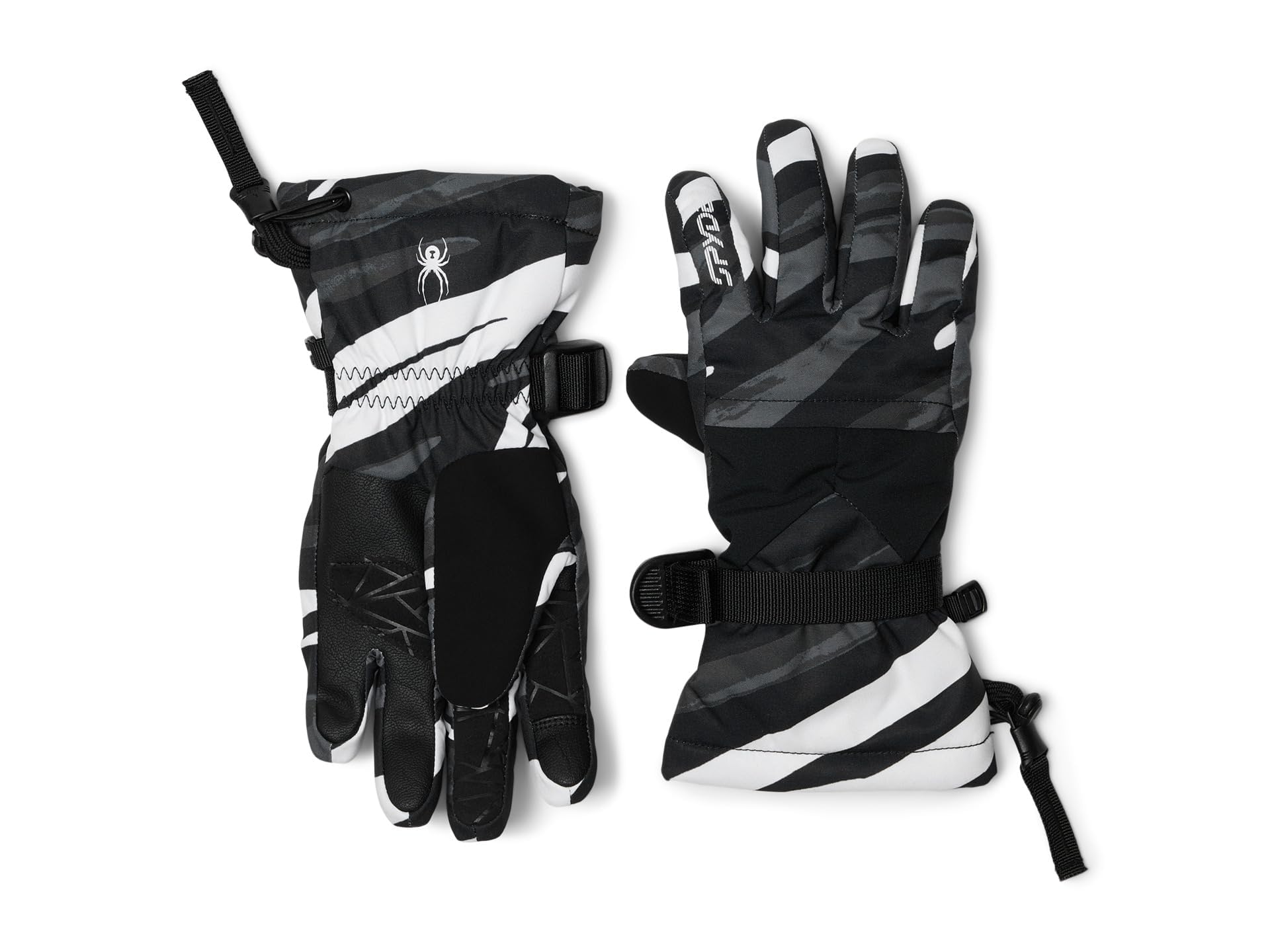 Spyder SYNTHESIS SKI GLOVES, Girl's, Tiger Polar, M