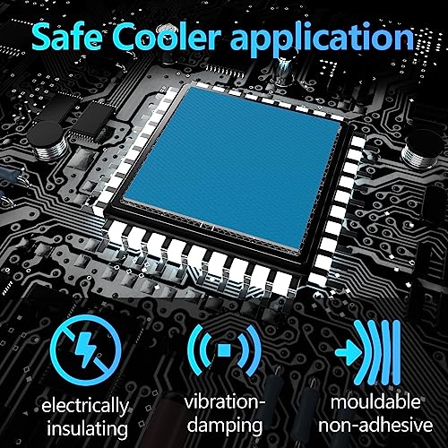 Thermal Pad 12.8 W/mK, 85x45x0.5mm, Silicona Pad Termico para disipador térmico/GPU/CPU/LED