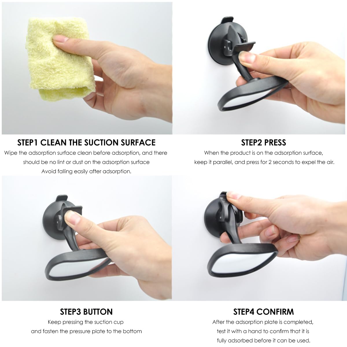 KTZCTPCA Baby Rear View Mirror, Universal Inner Driving Instructor Mirror With Suction Cup, Car Accessories for Back Seat Observation