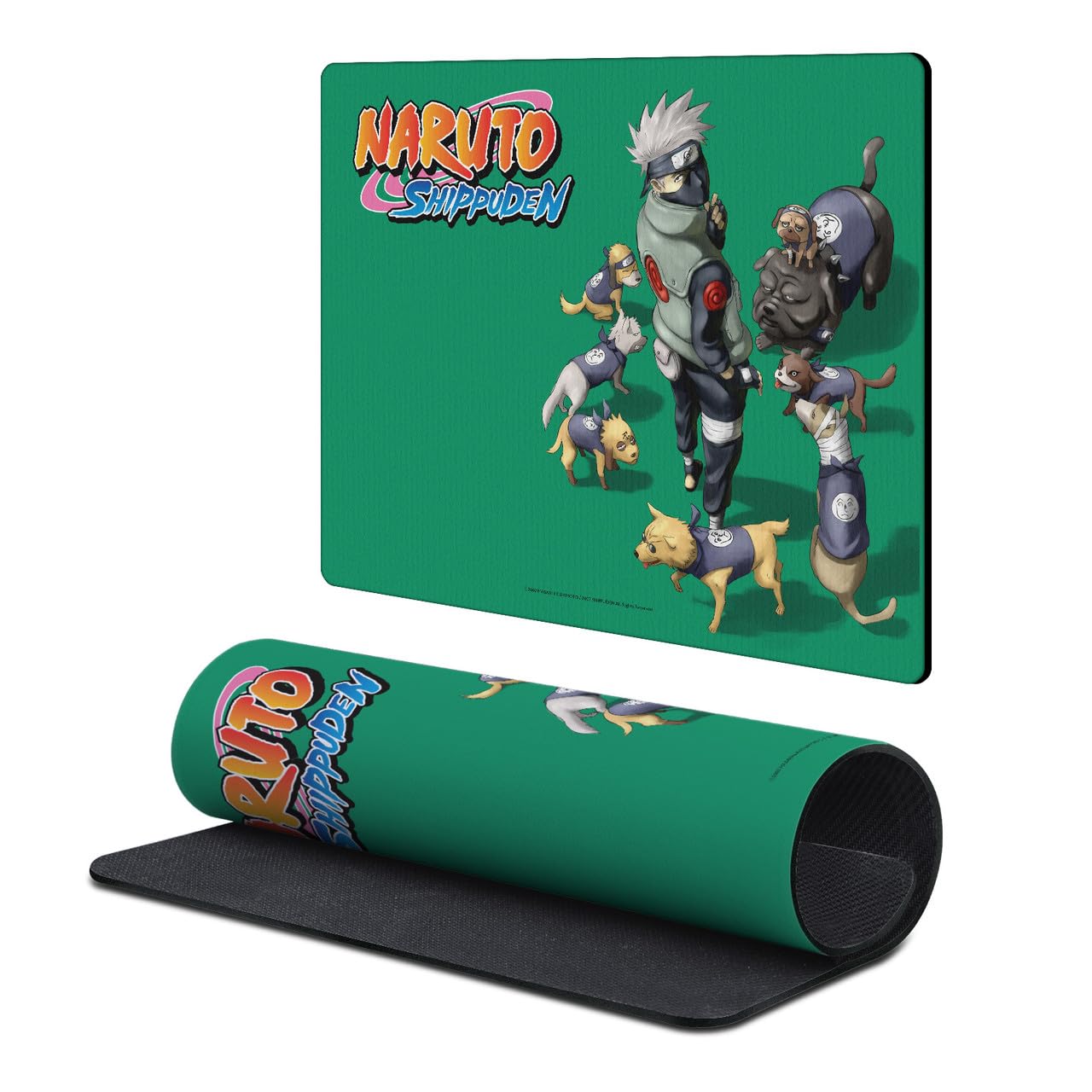 Head Case Designs Officially Licensed Naruto Shippuden Kakashi Ninken Graphic Art 9.84 x 11.81 x 0.12 inches (250 x 300 mm) - S Gaming Office Desk PC Keyboard Mouse Mat Pad